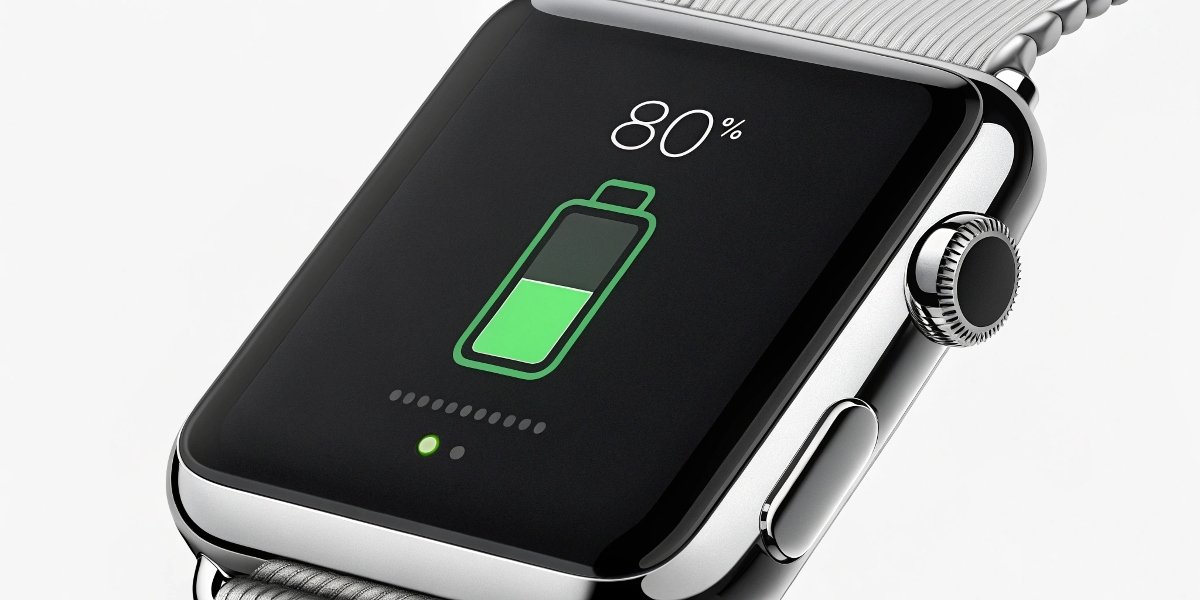 A smartwatch screen displaying a battery level of 80% with an 'Optimized Charging' notification enabled