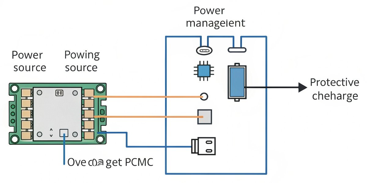Safe LiPo Charger Block Diagram A block diagram showing the essential components of a safe LiPo charging system