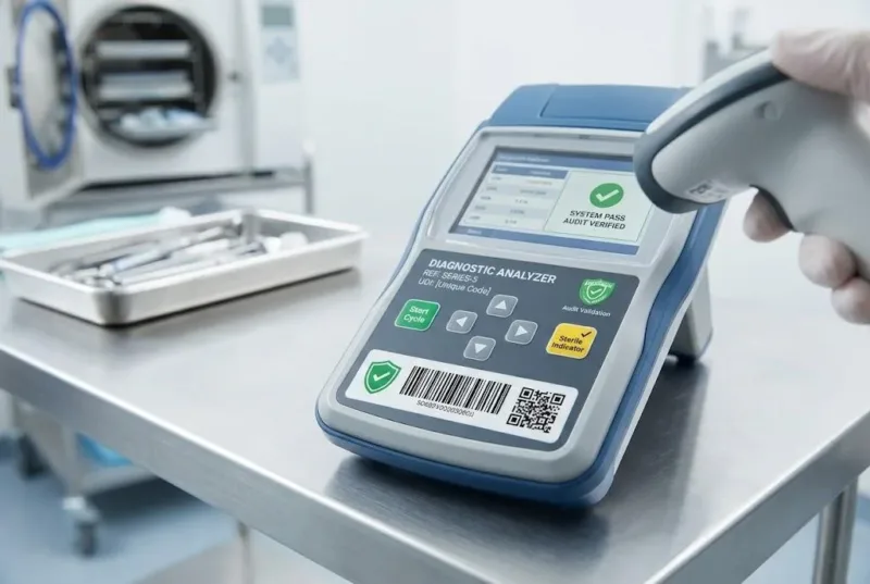 Medical Device Labels And Lexan Control Panel Overlays On A Diagnostic Analyzer In A Hospital Setting.webp
