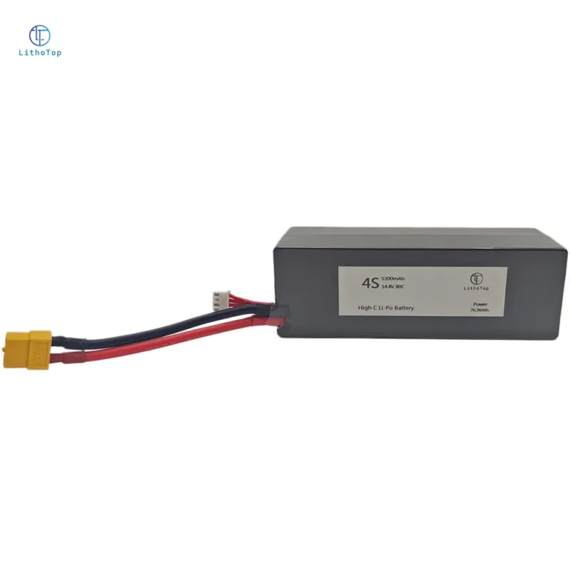 High Discharge 80C14.8V 5200mAh Lipo Battery Pack