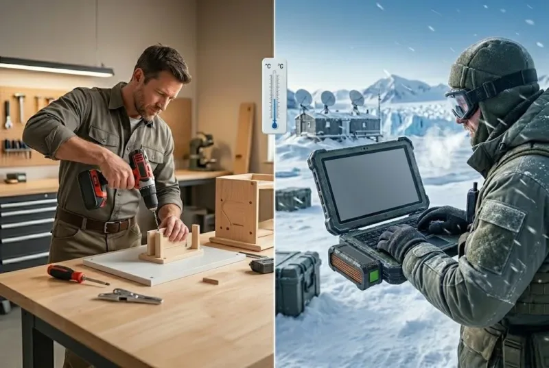 Comparison Of Standard Lfp Batteries For Indoor Use And Custom Lco Batteries For Extreme Arctic Winter Missions.