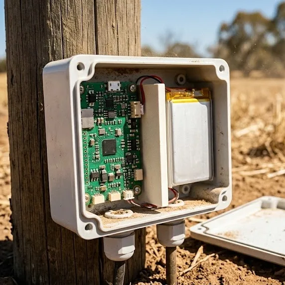 High Temperature Lipo Battery Powering Outdoor Iot Sensors In Field Environments.