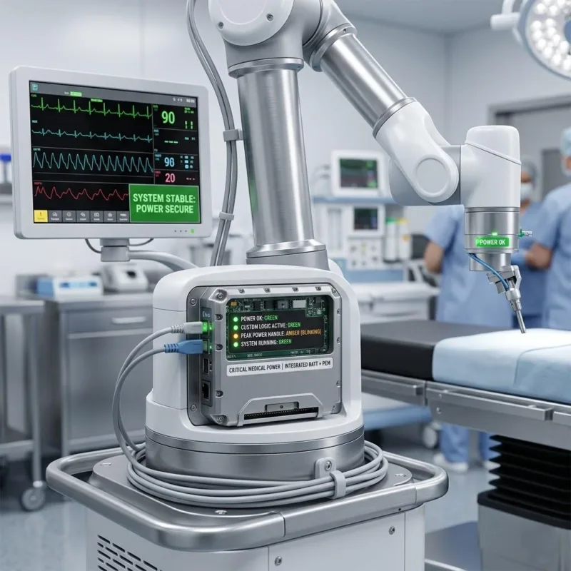 Medical Grade Lipo Battery With Custom Pcm Logic For Surgical Robotic Equipment.