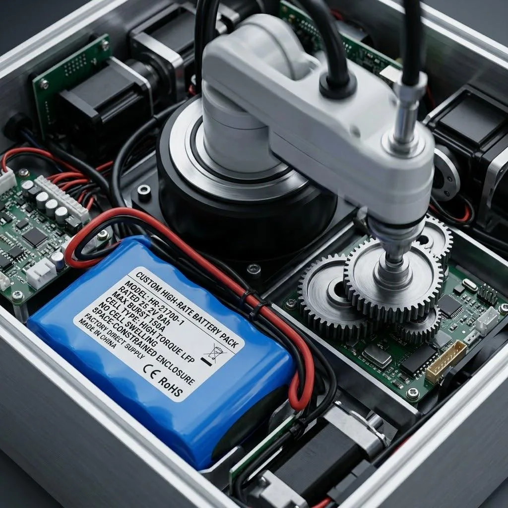 Mission Critical Battery Pack For High Torque Robotics With ±0.01v Batch Consistency And Zero Swelling.
