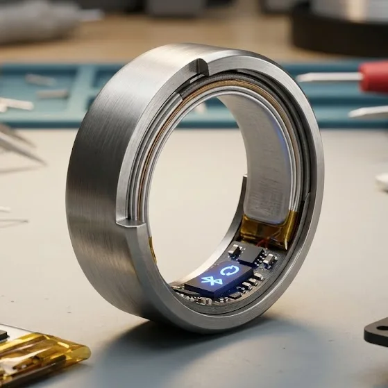 Precision Round Lipo Battery Assembly For Ultra Compact Smart Rings.