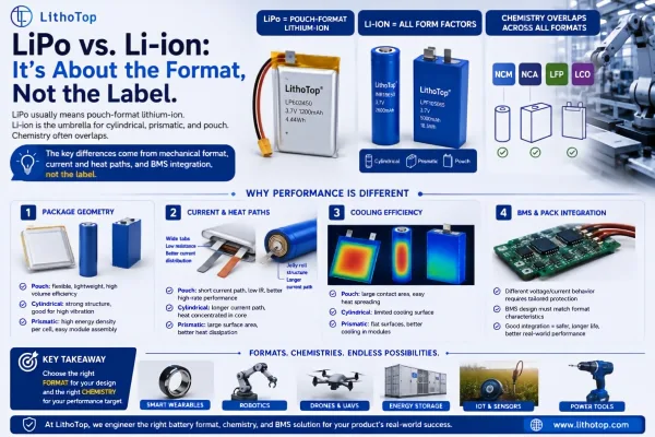 What Is the Difference Between LiPo and Li-ion Battery Packs?