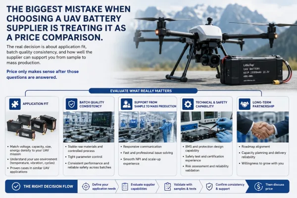 The Biggest Mistake When Choosing a UAV Battery Supplier?
