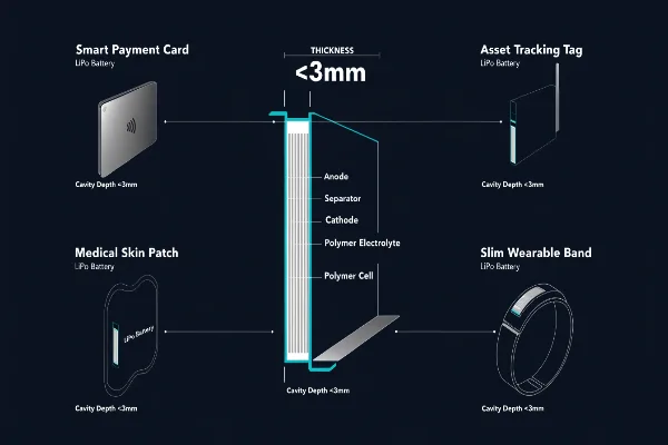 Ultra Thin Lipo Battery In Medical Patch Application
