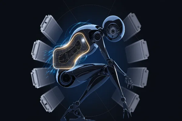A Powerful Hero Illustration Of A Custom Battery P