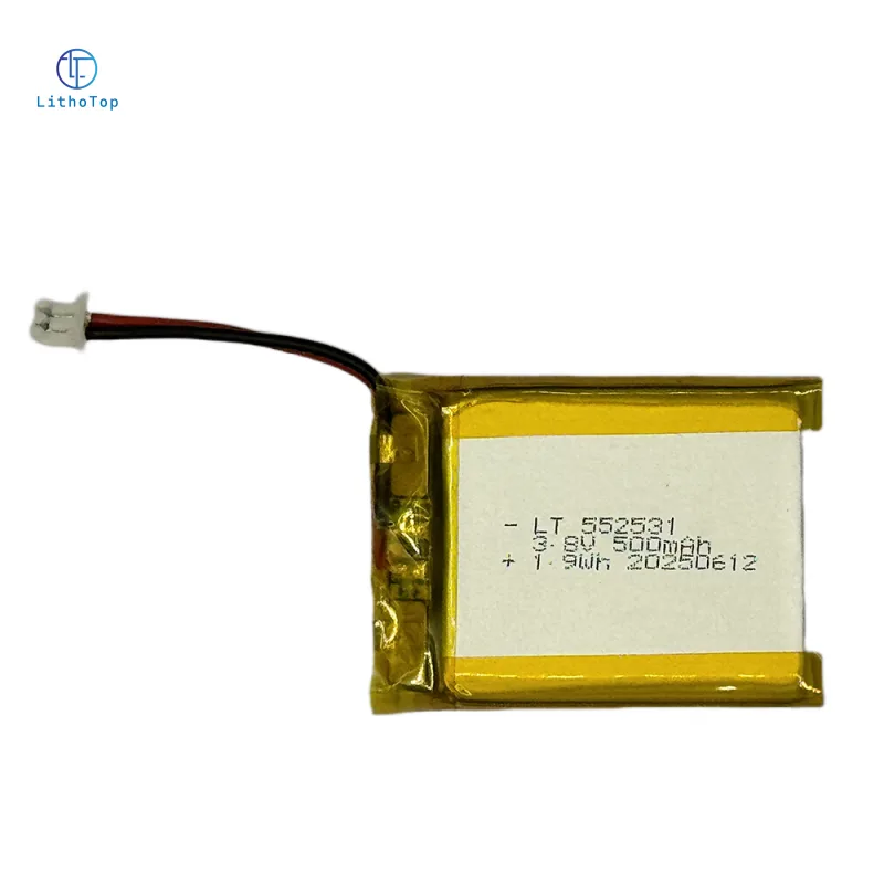 552531 3.8V 500mAh lithium battery