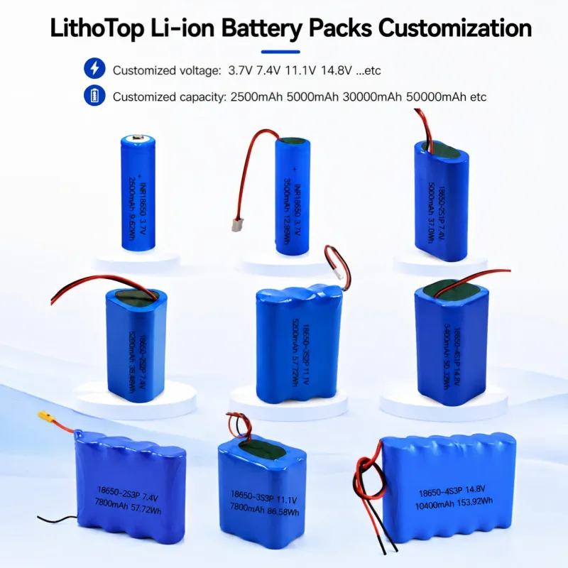 Li Ion Battery Packs Customization