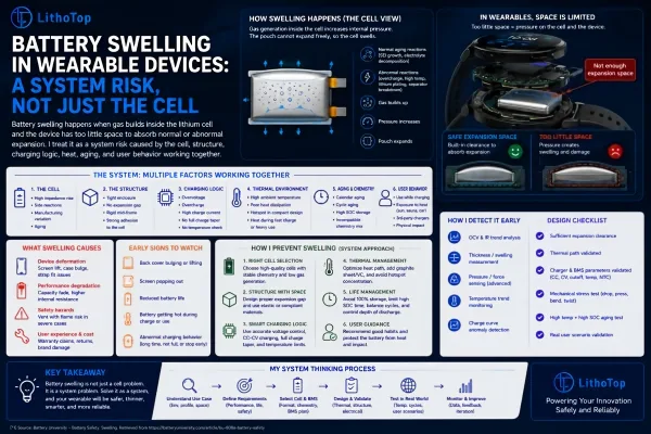 Why Battery Swelling Happens in Wearable Devices?