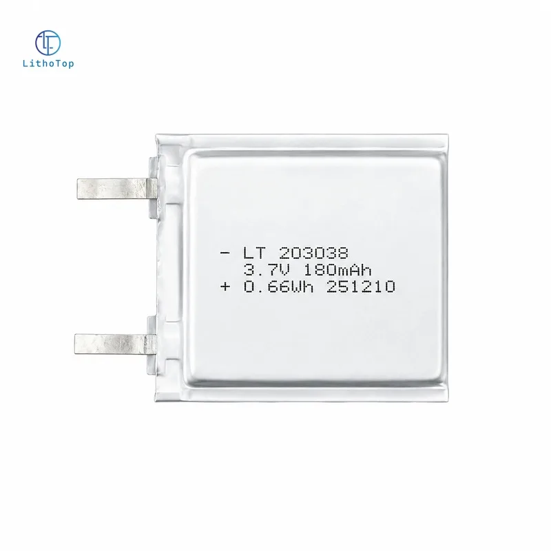 203038 180mAh rechargeable LiPo battery
