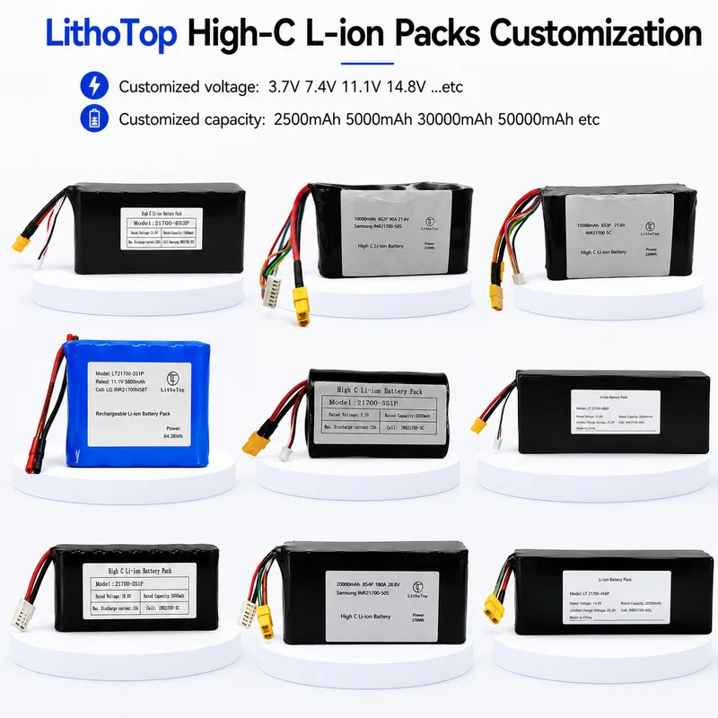 Custom High C Li Ion Battery Pack