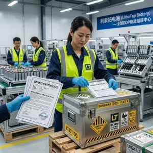 A Lithotop Engineer In Blue Gloves Performing Real Time Bms Logic Analysis And Fault Detection Trace. A Lithotop Engineer In Blue Gloves Performing Real Time Bms Logic Analysis And Fault Detection Trace.